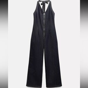 Zara Black Sleeveless Jumpsuit